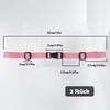 ROOMHUAWAY Pack of 2 Pink Chest Strap Backpack, Adjustable Chest