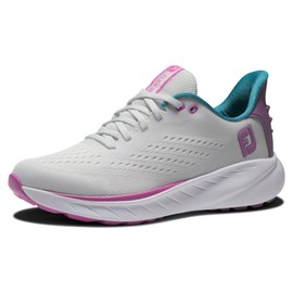 FootJoy Women's FJ Flex XP Golf Shoe, Grey/Purple, 8.5