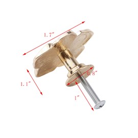 Geesatis 4 Pcs Kitchen Cabinet Knobs Petal Flower Knobs for Door, Closet, Cupboard Home Decoration, Pink