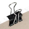[100 Pack] Small 19mm Black Foldback Clips Office Paper Binding