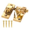 2X Solid Brass Sash Brighton Window Fasteners - Window Frame