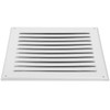 HVAC OV 8" x 8" Inch (Grille Dimensions) White Stainless