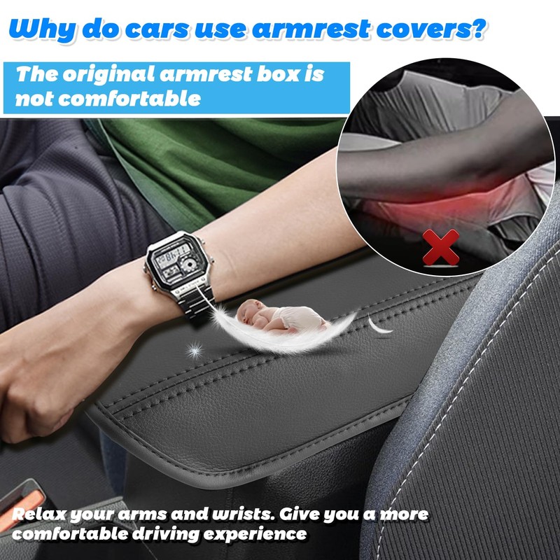 SHAOHAO Centre Armrest Cover Compatible with Dacia Duster 3 2024