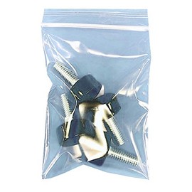 Thick Zipper Plastic Bags (200 Pieces, Width 3.9 inches (100 mm) x Bottom of Zipper 5.5 inches (140 mm)