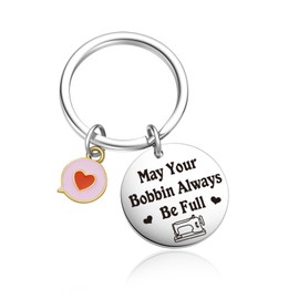 OWHOMS Sewing Gifts Quilting Gifts For Seamstress Gifts Quilter Keychain Sewing Decor Sewing Lover Keychain Sewing Charm Gift Sewer Jewelry Designer Keychain Tailoress Tailors Gift