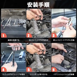 Spark Plug Spark Plug Set of 5 Iron Spark Plug Trimmer Ignition Tool Trimmer Ignition Plug L7T BM6A BPMR7A RCJ6Y RCJ7Y WSR5F 33cc-49cc Replacement Accessory Compatible with Trimmer Blower