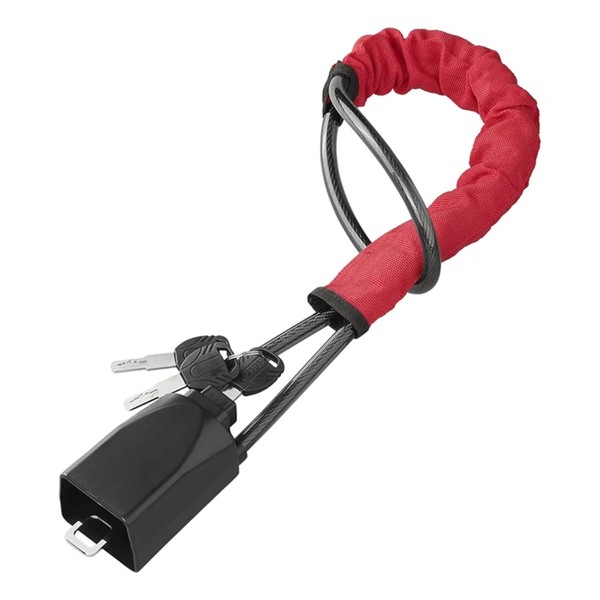 Car Steering Wheel Lock with Hardened Steel Cable Including 3