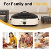 SUNVIVIPRO Electric Roaster Oven with Self-Basting Lid, Turkey Roaster Oven