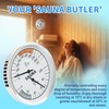 Sauna Thermometer & Humidity Meter with Fahrenheit - All-Metal Wall