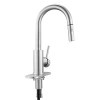 VEVOR Single Handle Sink Faucet Brushed Nickel Pull-Down Kitchen Sink