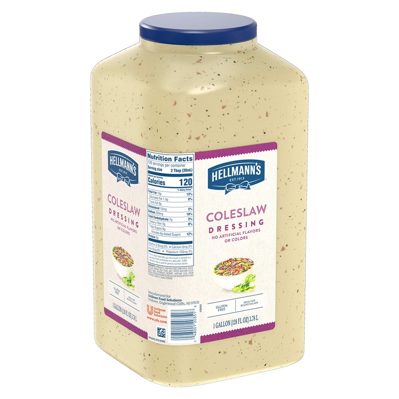 Hellmann's Coleslaw Salad Dressing Jug Gluten Free, No Artificial Flavors