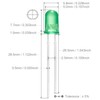 Chanzon 100 pcs 5mm Blinking Green LED Diode Lights 1.5Hz