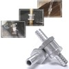 Gasea 2pcs 10mm 3/8'' One Way Aluminium Alloy Fuel Non