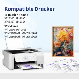 Zoyood 502XL Printer Cartridges Compatible with Epson 502 XL Multipack for Epson Expression Home XP-5100 XP5100 XP-5105 XP-5150 XP-5155 Workforce WF-2860 WF-2865 WF-2880 WF-2885 (Pack of 15)