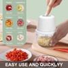 400ML Electric Garlic Chopper, 6 Blades Garlic Grinder Mini Vegetable