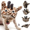 Plush Pet Costume Hat with Clip on Charm – Giraffe
