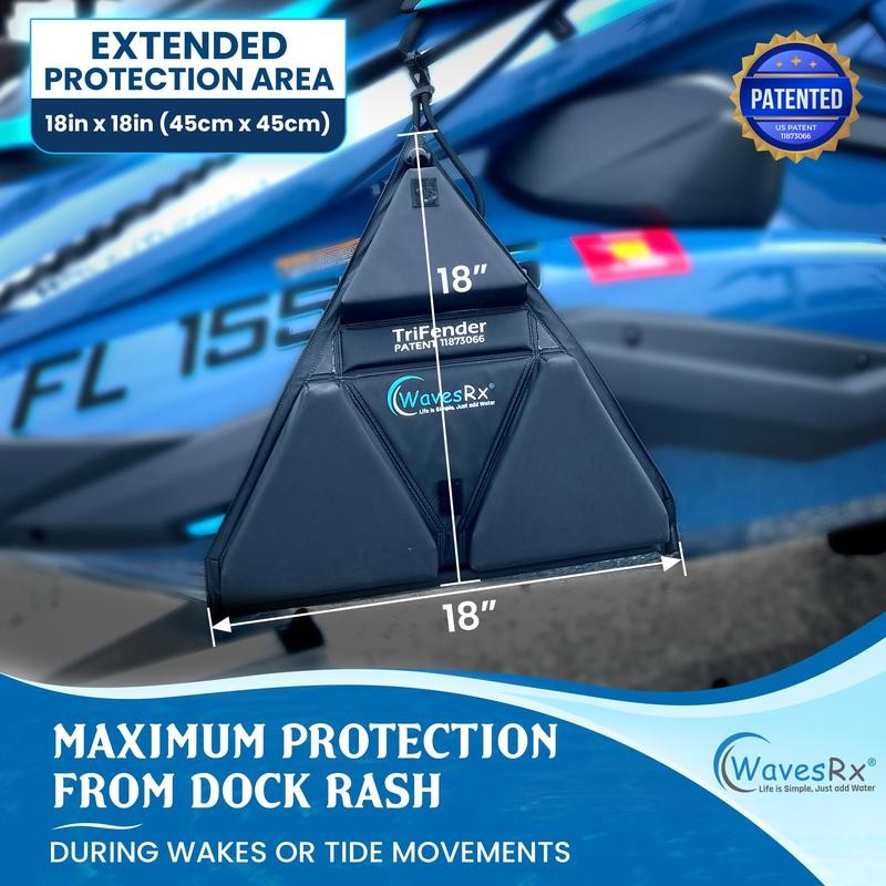 WAVESRX TRIFENDER DOCKING BUMPERS - Style: ORCA BLACK