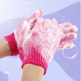 Exfoliating Shower Bath Gloves Scrubber Mitt Towel 1 Pair 10ea