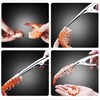 2 Pcs, Stainless Steel Shrimp Peeler and Deveiner Tool, Shrimp