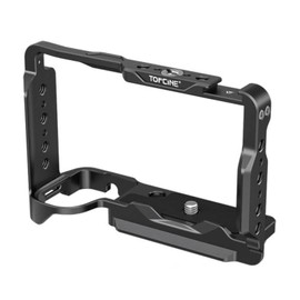 Topcine ZVE10 II Cage Compatible with Sony Alpha ZV-E10 II Camera Full Cage with Cold Shoe Mount NATO Chute Arca Quick Change Base Plate