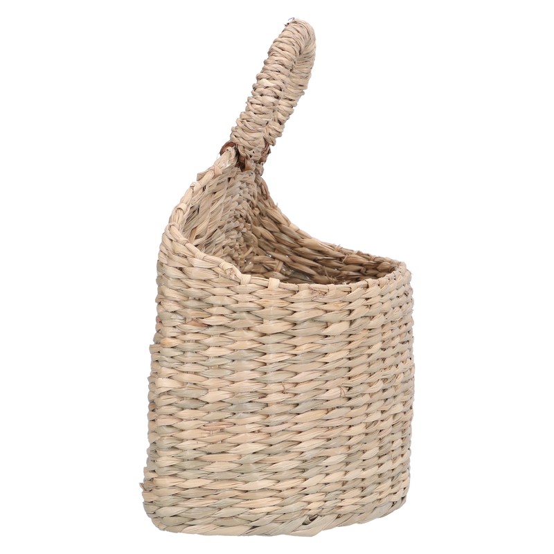 Hanging Basket Seagrass Woven Wall Hanging Storage Basket Organizer for