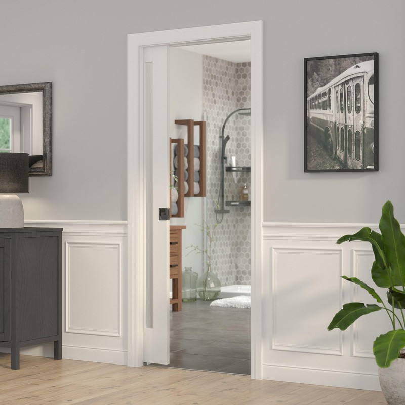 Richelieu Hardware 1701FBPSBC Onward Rectangular Pocket Door Pull with Privacy