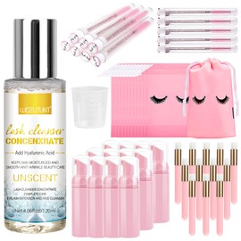 4.06fl oz Lash Shampoo Concentrate for Lash Extensions, Lash Cleanser Concentrate Eyelash Extension Cleanser Professional Lash Concentrate for Lash Extension Natural Foaming Cleanser Lash Cleanser Kit