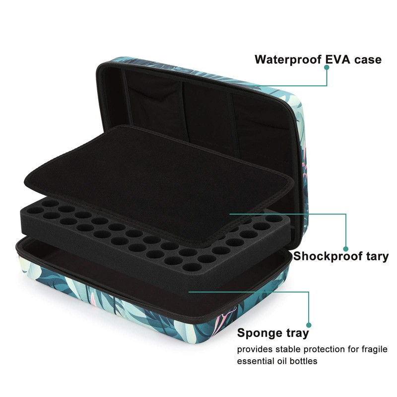 FITNATE 70 Bottles EVA Essential Oil Case Shockproof, Waterproof and