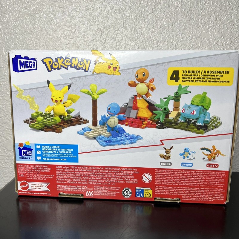 MEGA Pokémon Building Toys Set Kanto Region Team with 130