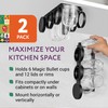 IMPRESA Kitchen Storage Cup Holder - Under-Shelf Hanging Blender Cup