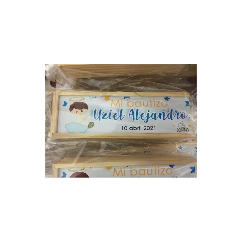 40 Domino Recuerdo Para Hombre Personalizado Boda Xv Años