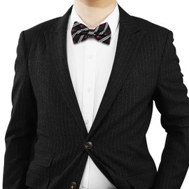 KOOELLE Black Bow Ties For Men Horseshoe Jacquard Bow Tie Horse Racing Festival bowtie Party