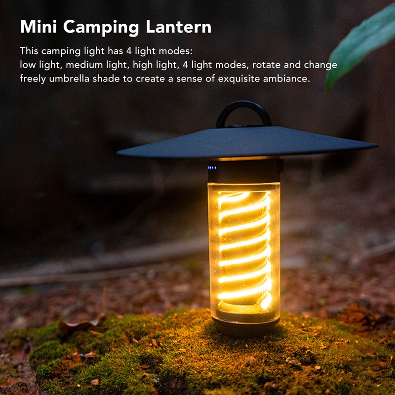 Portable Outdoor Camping LED Lamp 2 In 1 Mini Camping