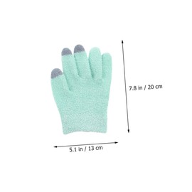BIUDECO 1 Pair Gel Gloves Women Gels Hand Grooming Glove Hand Repair Gloves Screen Touch Gloves Moisturizing Gloves Touchscreen Gloves Hand Moisturizer Gloves Spa Gloves Green Yarn