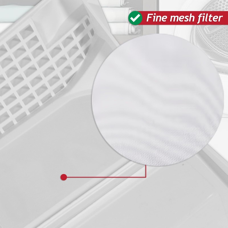 SPARES2GO Lint Fluff Filter Mesh Screen Cage for Ignis ASC