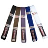 ROLL HARD Brand - Brazilian Jiu Jitsu Belts - (White,