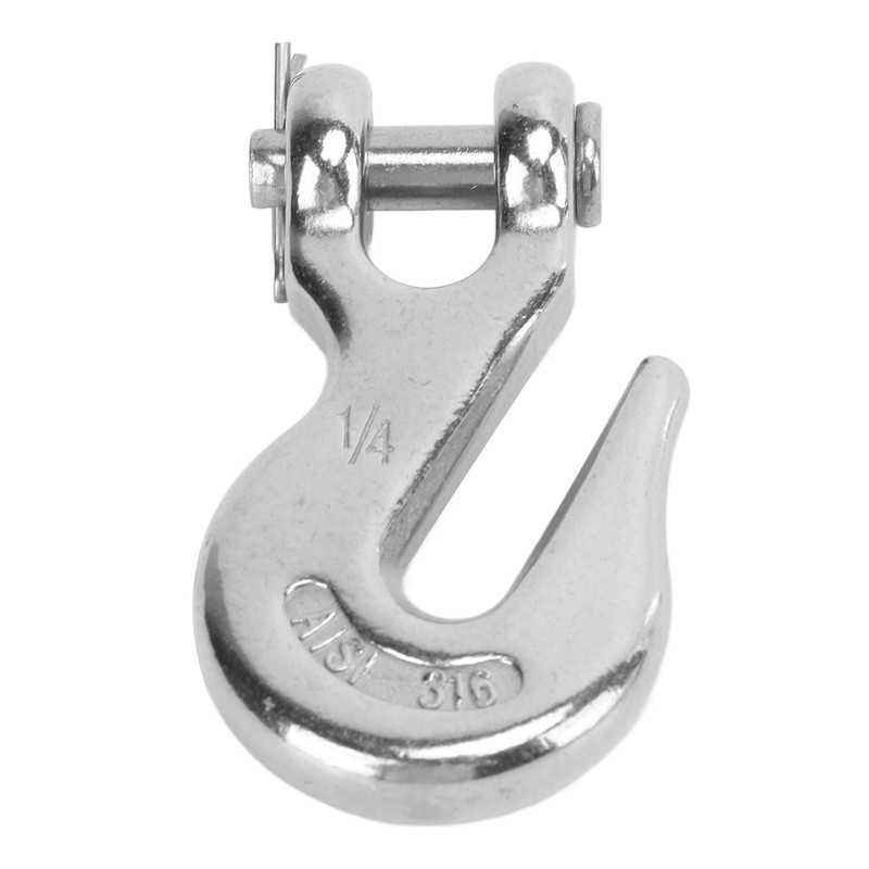 Marine Boat Slip Lifting Hook 1/4in 1000lbs Load Bearing Capacity
