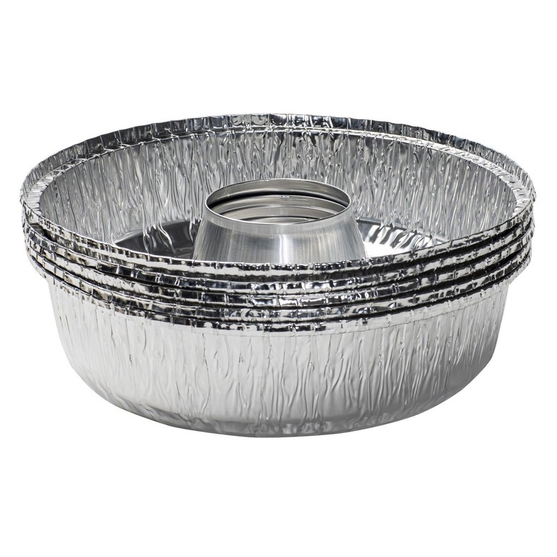 Pack of 5 Aluminium Oven Moulds with Lid Omnia