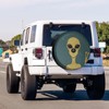 KiuLoam Martian Alien Peace Sign Retro Spare Tire Cover with