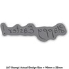 Azeeda A7 'Happy Easter!' Unmounted Rubber Stamp (RS00002657)