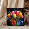 Gradient Tulips 1000 Piece Puzzle for Adults, PICKFORU Coloful Flowers