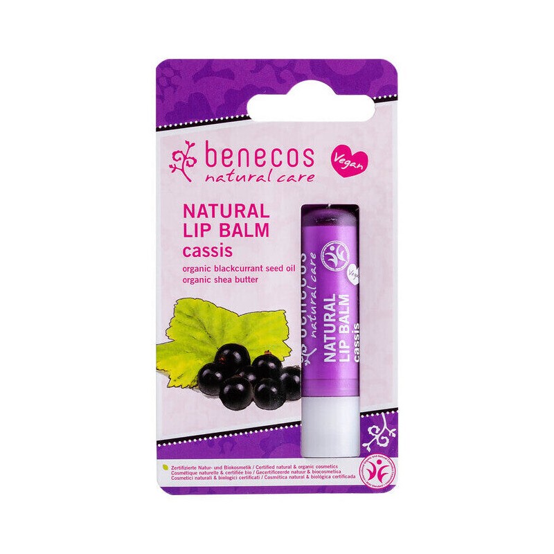 Benecos Natural Lip Balm, Cassis 4.8g