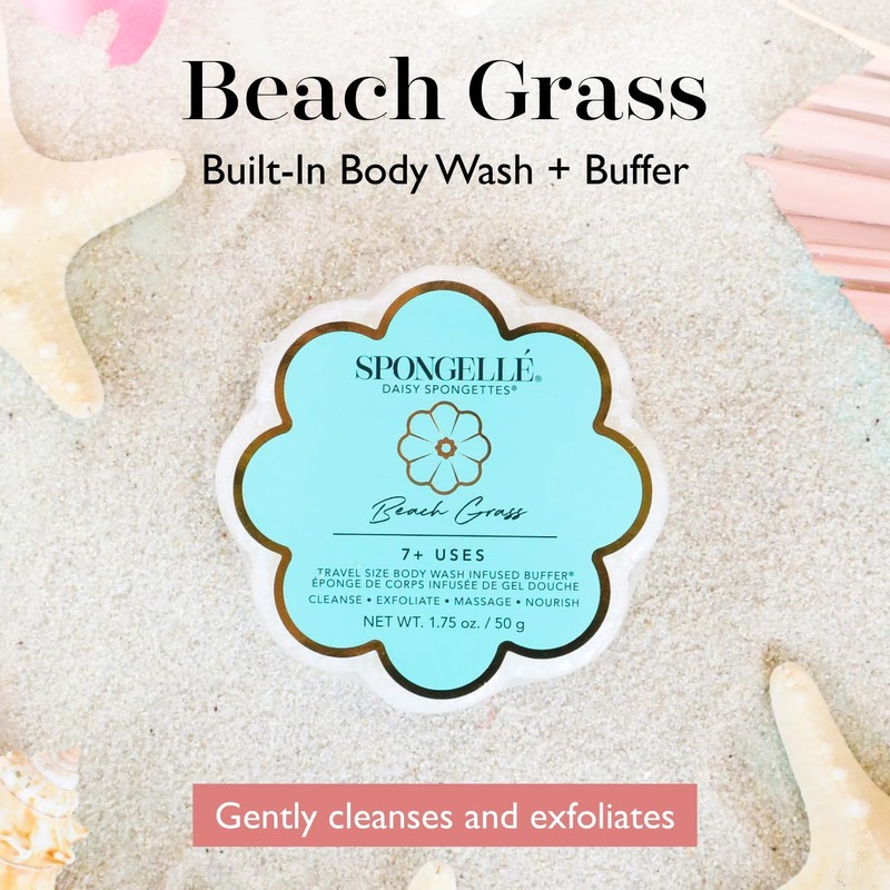 Lufa Exfoliante Corporal Spongellé Beach Grass con Gel de Baño