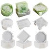 18PCS Coaster Resin Molds Silicone,Silicone Resin Coaster Molds Set with