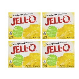 Jell-O Island Pineapple Gelatin Dessert Mix, 3 oz Box
