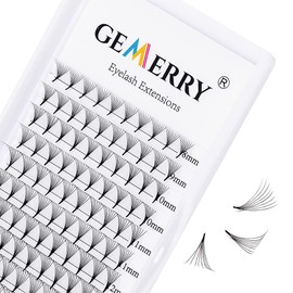 Pre Made Fan Eyelash Extensions 8D Fans 0.07mm C Curl 8-14mm Mix 8D Cluster Eyelash Extension Premade Fans Volume Russian Individual Lashes Cluster Gemerry Fan Lash Extensions(0.07-8D-C curl-Mix)