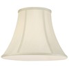 Set of 2 Creme Medium Bell Lamp Shades 7" Top