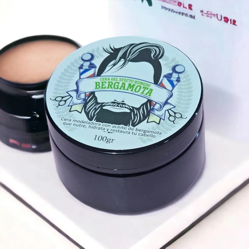 Cera Gel De Peinado Bergamota 120 Gramos Efecto Humedo