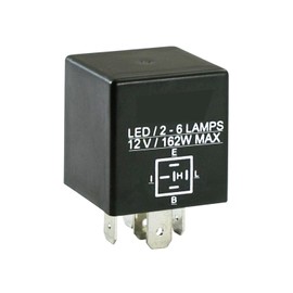 GROBARPART LED Turn Signal Flasher Relay 5 Pin Compatible with Ford F150 98-10 | Compatible with F-250 F-350 F-450 F-550 F250 F350 F450 F550 Super Duty 98-10 | Compatible with RAM 1500 2500 3500 98-10