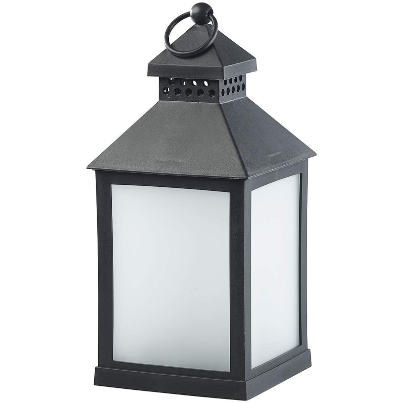 Lunartec Garden Lantern: LED Lantern with Realistic Flame Play and